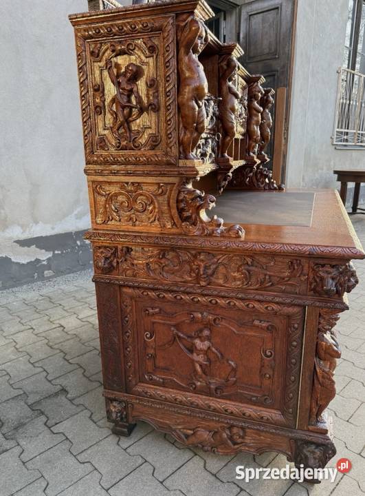 Biurko unikatowe neorenesans antyk Kraków