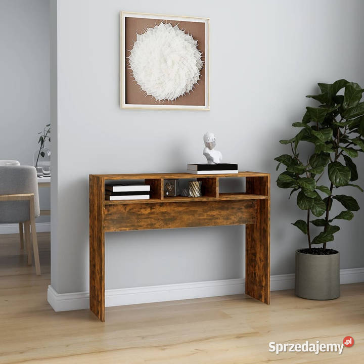 Stolik konsolowy przydymiony dąb 105x30x80 Warszawa