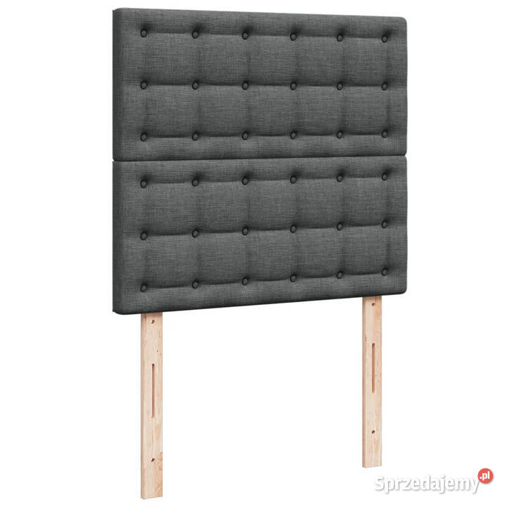 Łóżko kontynentalne z materacem ciemnoszara 80cm Meble