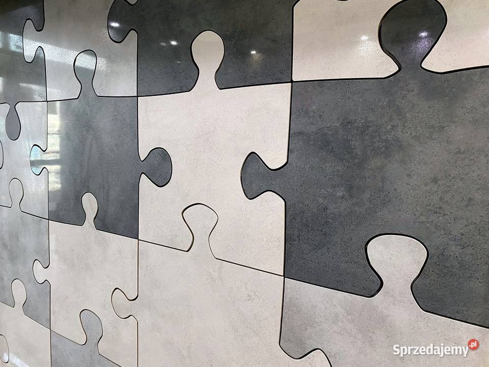 Puzzle 3D GRES dekoracja ścian podłogi NA WYMIAR Łask