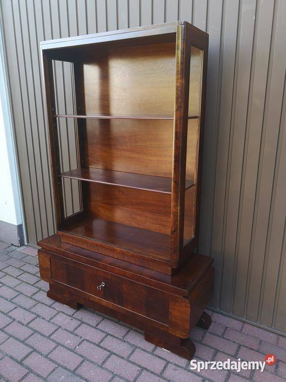 Witryna Serwantka ARTDECO Orzech Zgrabna Stara wielkopolskie Swarzędz