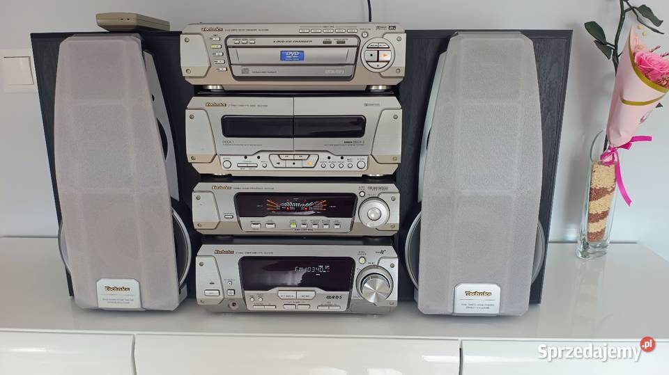 Wieża Technics dv290 z DVD i MP3 Najwyższy model Mroczeń sprzedam