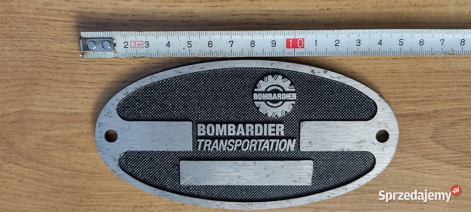 Bombardier Tabliczka logo emblemat znaczek wagon Namysłów sprzedam