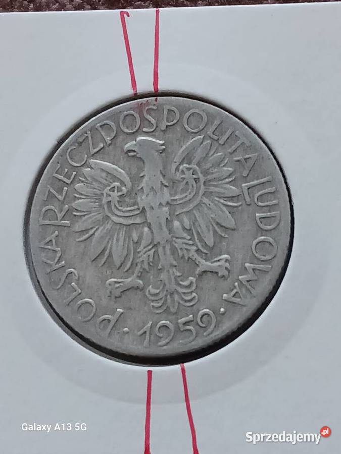 5 Złotych Rybak 1959 r Skrętka 3