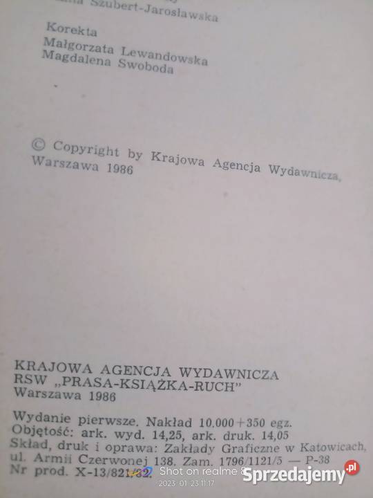 Tofalaria i inne kraje Suchar pierwsze wydanie Warszawa