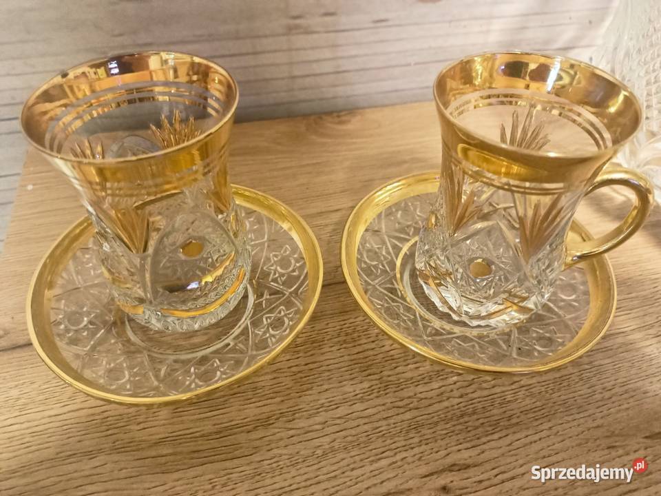 Śliczne tureckie filiżanki do herbatykawy