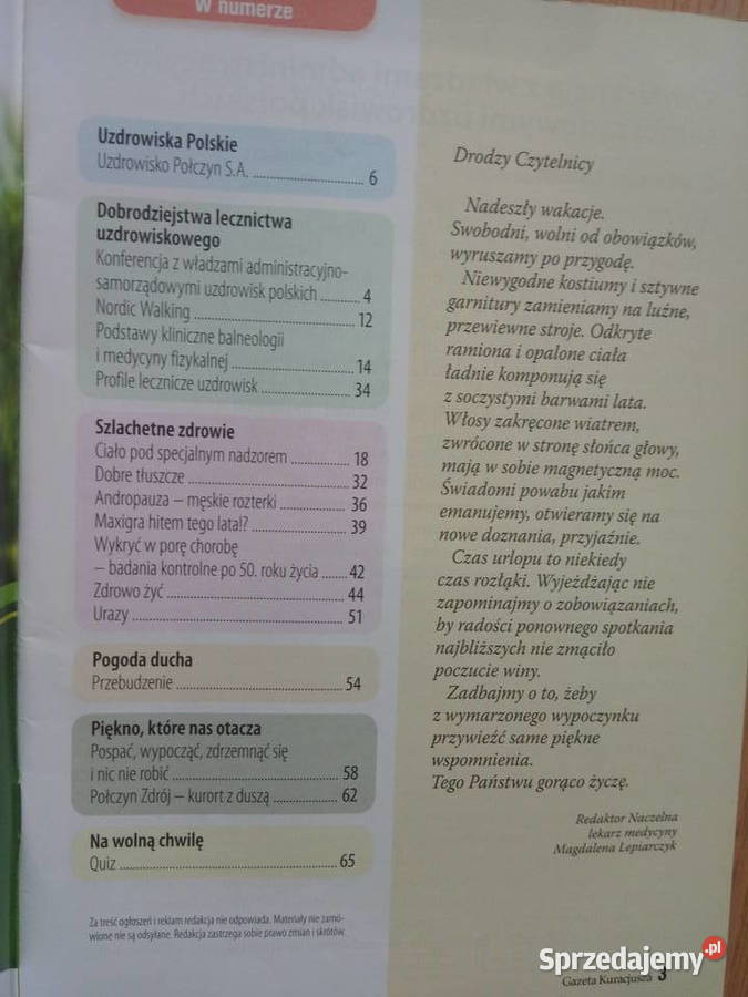 Gazeta Kuracjusza 4 numery 1634 20062008 Dąbrowa Górnicza sprzedam