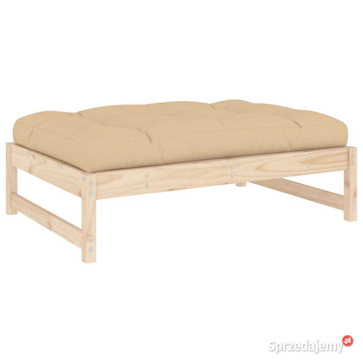 Podnóżek ogrodowy 120x80 lite drewno sosnowe