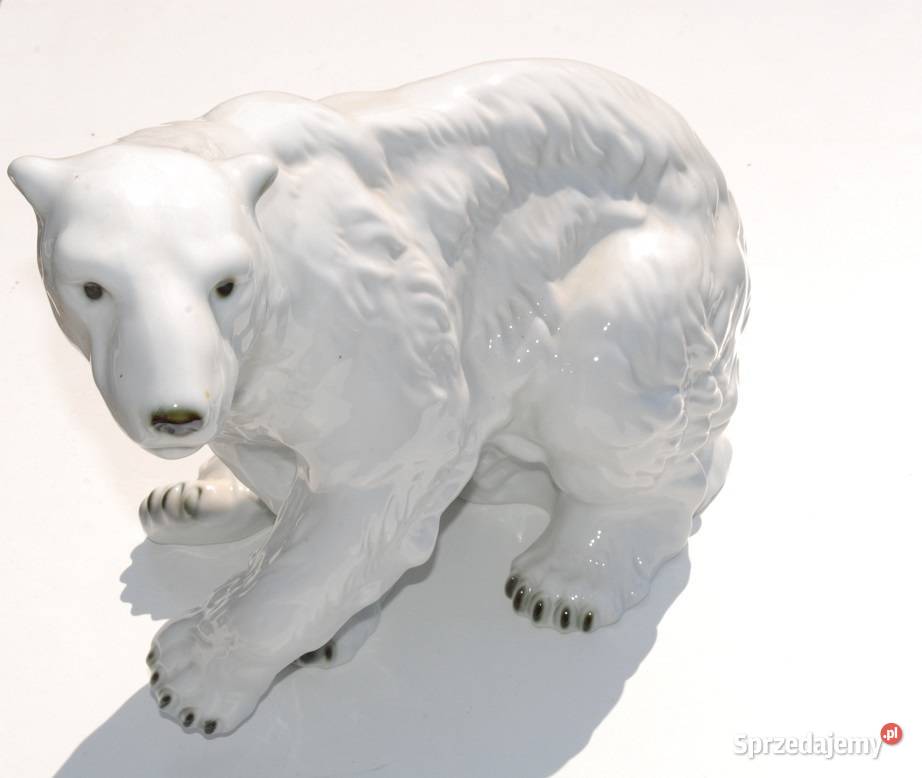 Stara figurka posag niedźwiedź polarny antyk sprzedam