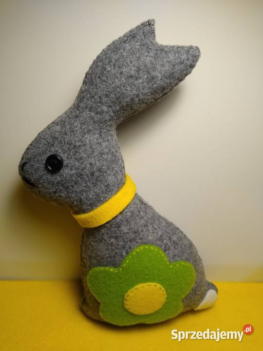Duży Wielkanocny Zając z Filcu Handmade sprzedam