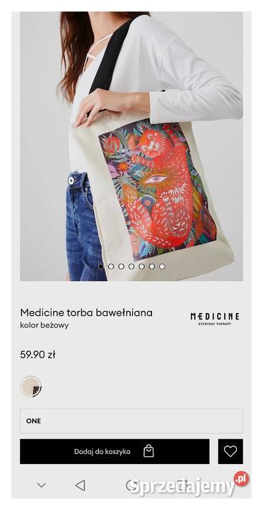 Nowa z metką MEDICINE Limitowana ART SERiES Na ramię  Torby i torebki Leszno