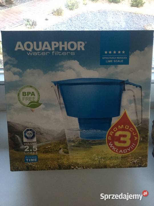 Aquaphor dzbanek do wody 3 filtry wkłady 2,5l jak brita