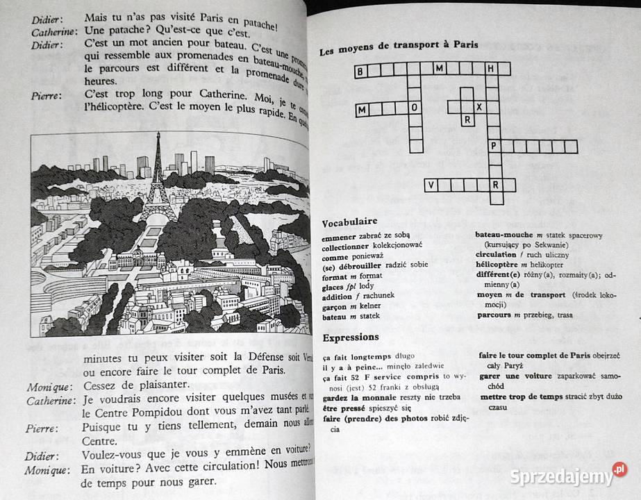 Un mois a Paris kl 3 LO Janina Glanowska Chełm sprzedam