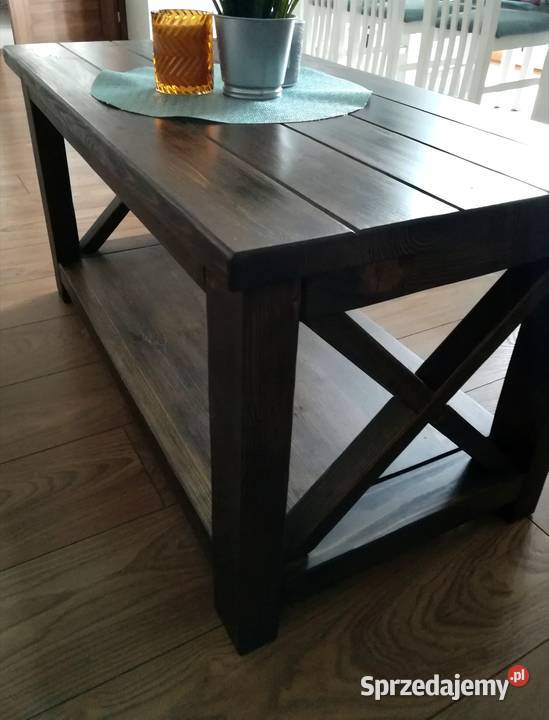 Stolik kawowy Ława drewniana rustykalna łódzkie Szadek sprzedam