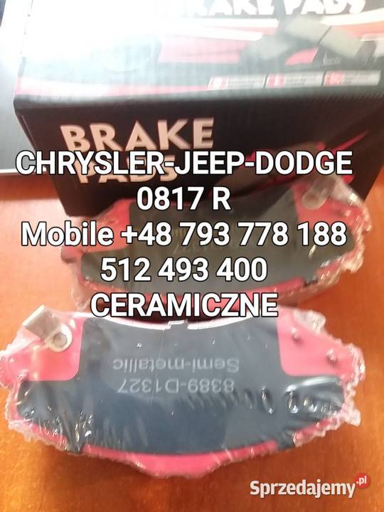 KLOCKI HAMULCOWE PTZEDNIE302mm CHRYSLER Rok produkcji 2008 Kawnice