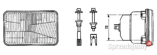 Element optyczny reflektora prostokątny Cobo sprzedam