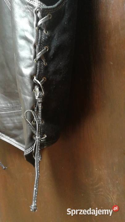 Męska skórzana kamizelka motocyklowa skóra Warszawa