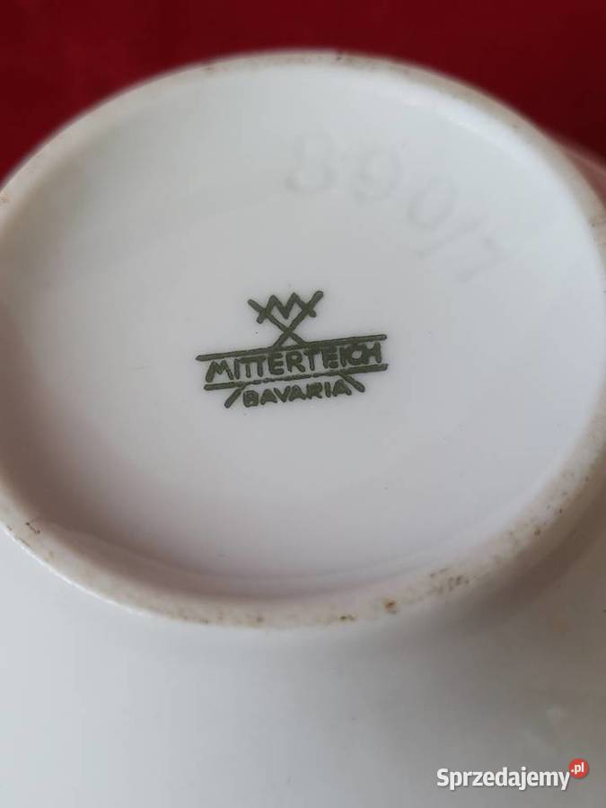 Antyczna porcelana cukiernica syg Mettereich Łódź