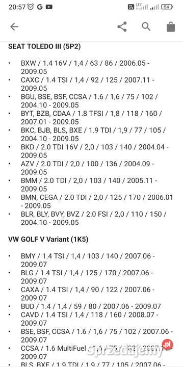 Amortyzatory seat Leon Altea Toledo VW Golf V dolnośląskie Legnica sprzedam