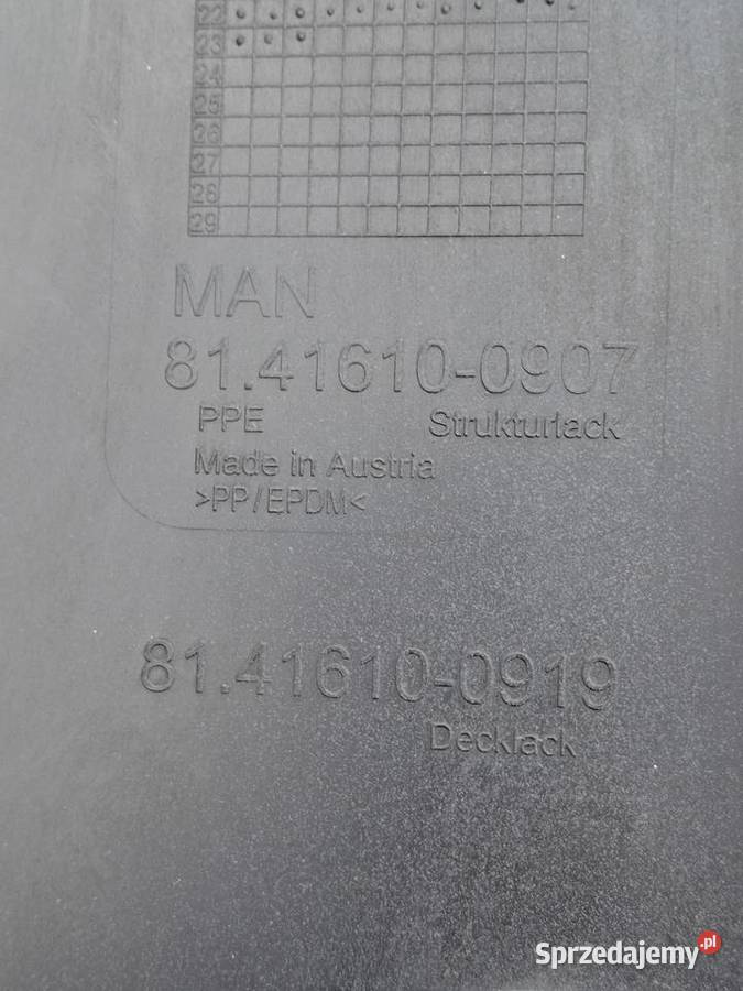 MAN TGS TG3 OSŁONA ZAŚLEPKA ZDERZAKA REFLEKTORA ciężarowe Bieleń sprzedam