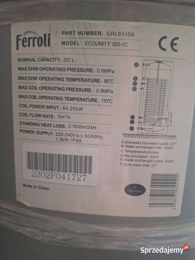 Zbiornik Ferolli ecounit F 3001C Łysomice