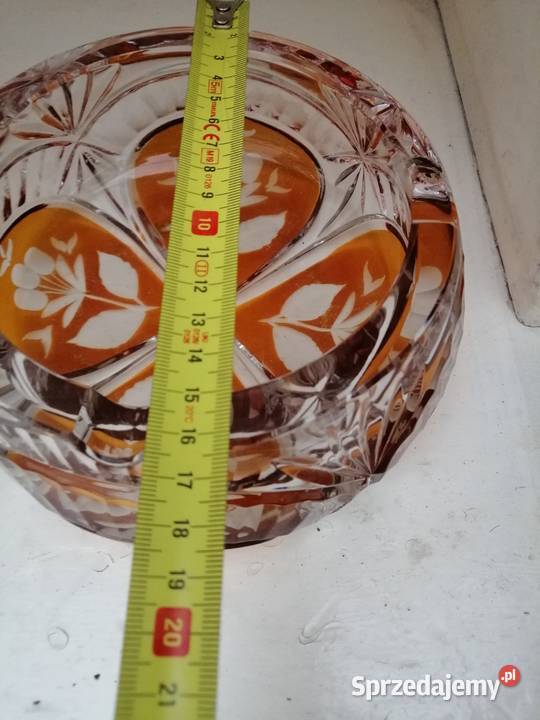 Kolorowe szkło PRL kryształy Pleszew sprzedam