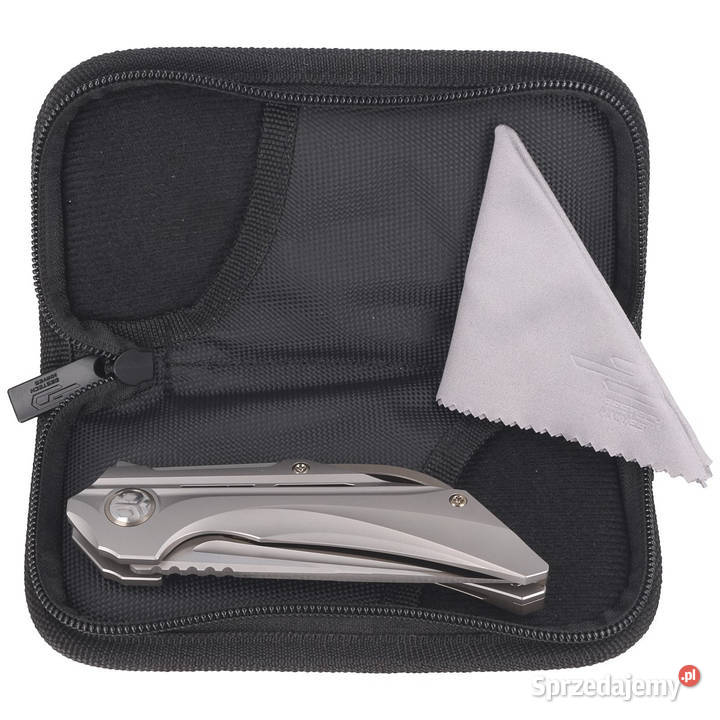 Nóż składany Bestech Vigil Gray Titanium Satin