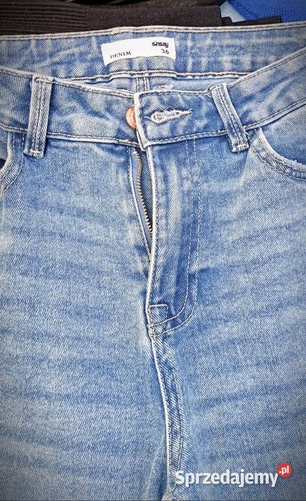 Spodnie jeansowe Sinsay 36 denim Spodnie Gorzów Wielkopolski sprzedam