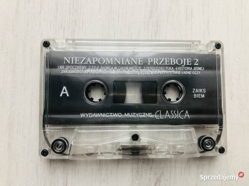 Kaseta Niezapomniane przeboje Czerwone gitary Łódź