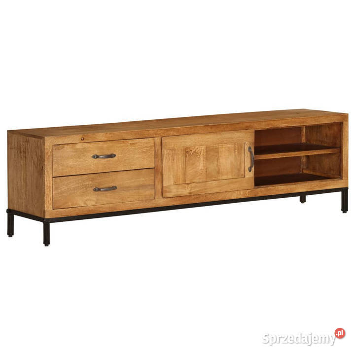 Szafka pod telewizor lite drewno mango 140 x 30 Warszawa sprzedam