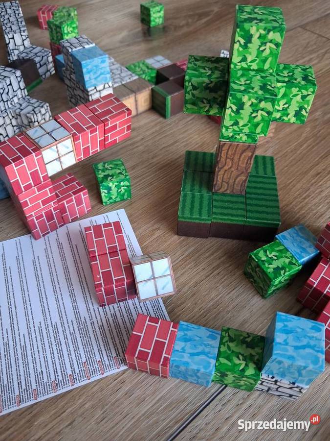 Nowe Klocki magnetyczne 128 Minecraft