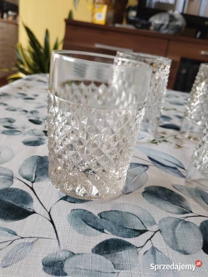 PRL szklanki Ząbkowice 6 Łódź