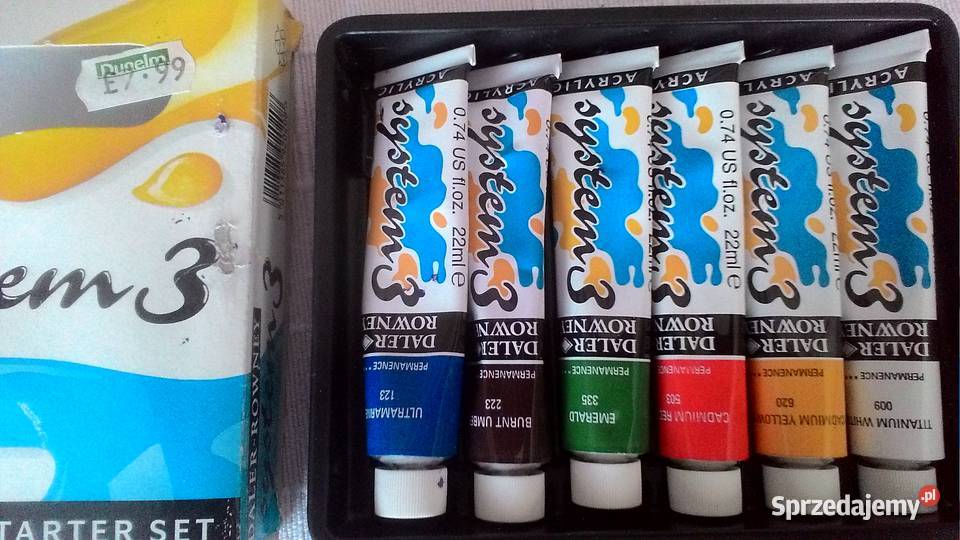 Daler Rowney farby akrylowe system 3 mazowieckie