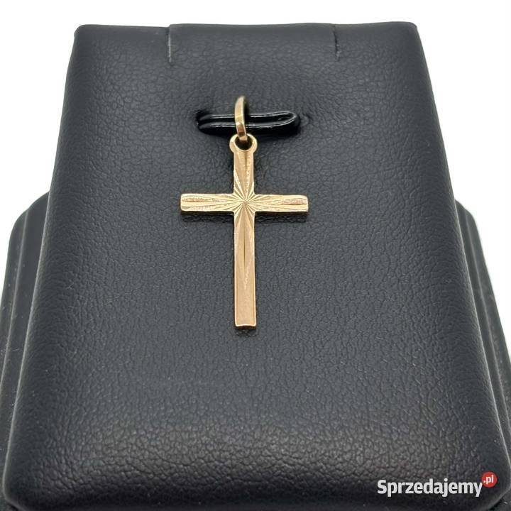 Złota Zawieszka Próby 585 086g Krzyż Krzyżyk