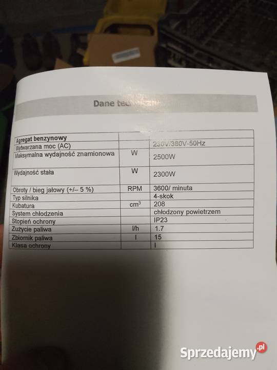 Sprzedam agregat podkarpackie