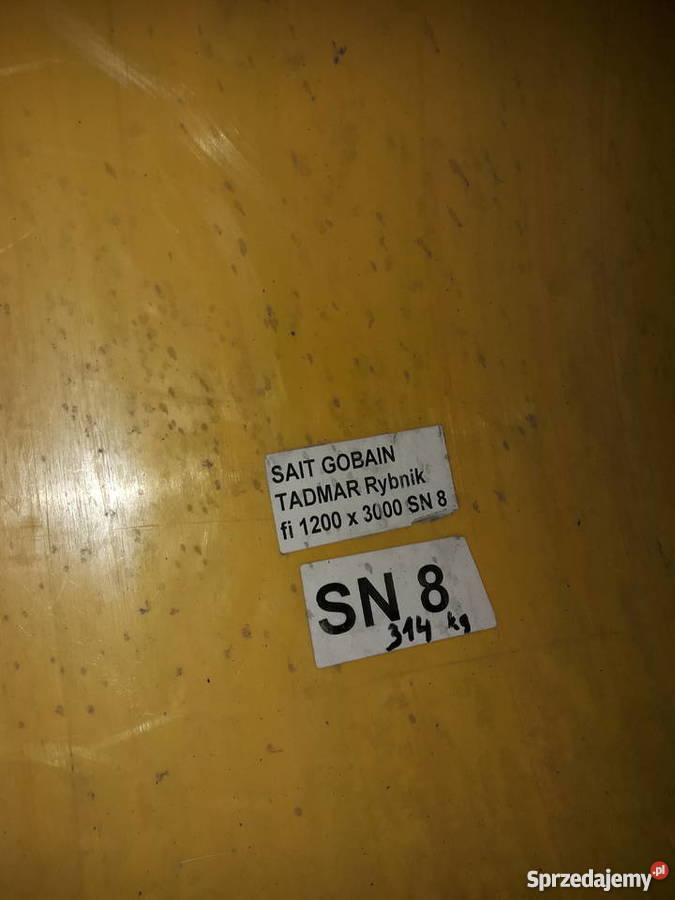 Rura karbowanafi 1200mm na 3 metry