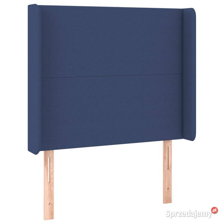 Zagłówek do łóżka z LED niebieski 83x16x118128