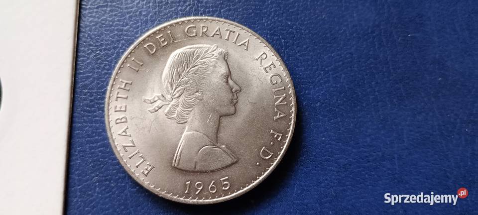 Stare monety 5 szyling 1965 Wielka Brytania podkarpackie Lesko sprzedam