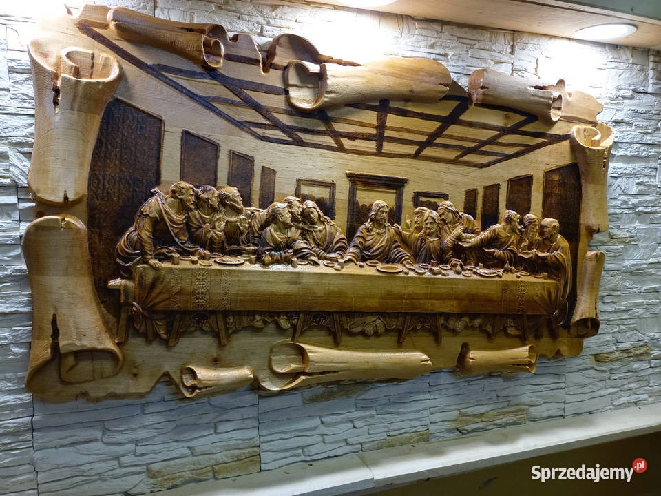 Ostatnia Wieczerza Plaskorzezba Drewno Młyny sprzedam