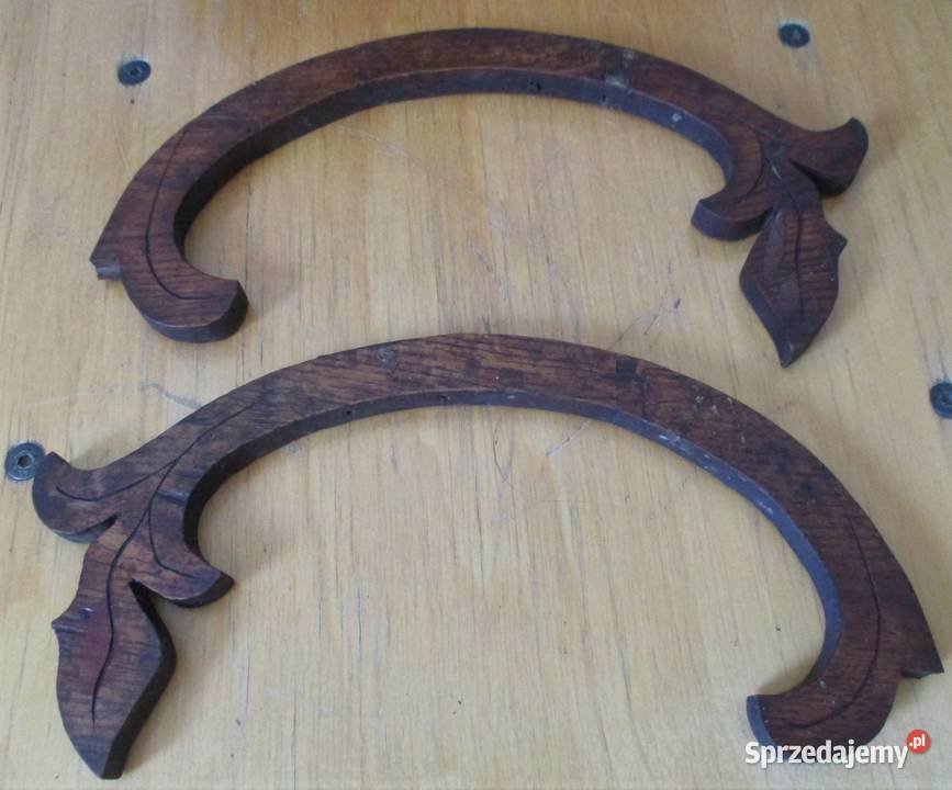 Stare drewniane rzeźbione ornamenty ozdoby mebla Nieporęt