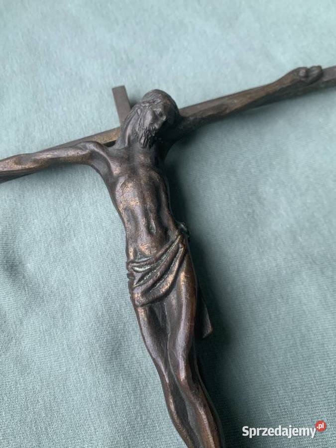 Krzyżyk na ścianę Jezus brąz