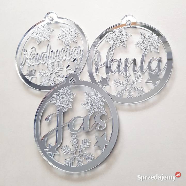 Bombka personalizowana lustrzana imię dowolne Częstochowa