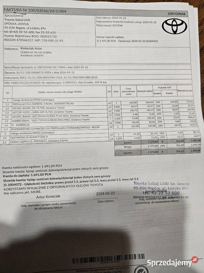 Toyota Proace City Verso Family 15 130 salon Rok produkcji 2021 ProAce Verso Dobra