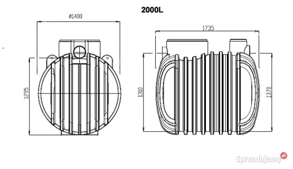 ZBIORNIK NA DESZCZÓWKĘ 2000L ZESTAW Wrocław sprzedam