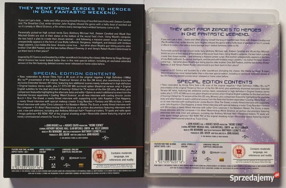 Film BluRay Weird Science Slipcase ARROW Video Grójec