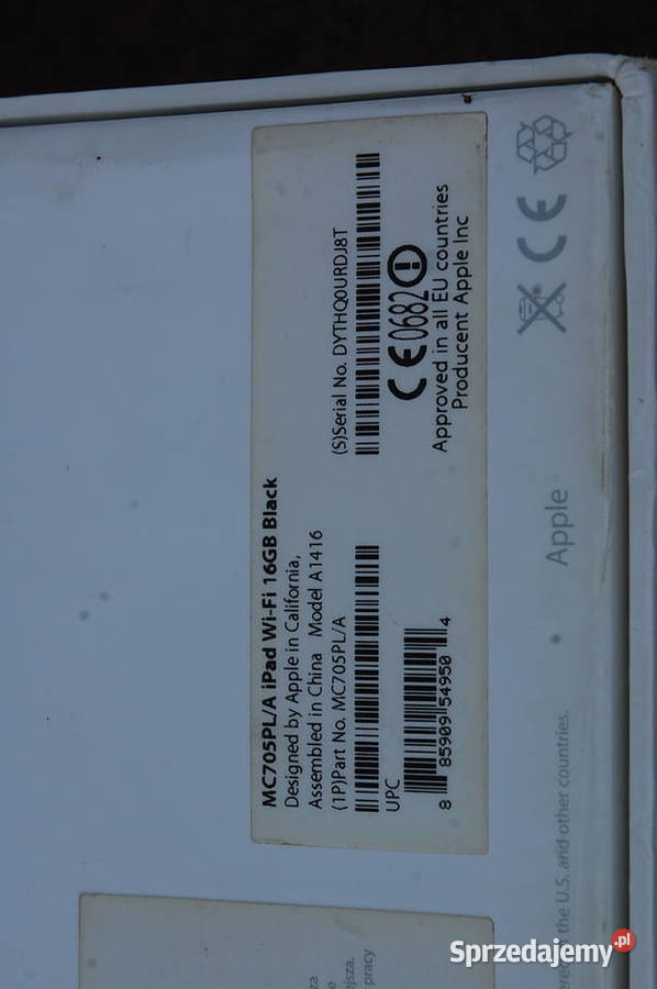 Tablet Apple iPad 3 A1416 1GB 32GB WiFi Black śląskie Dąbrowa Górnicza sprzedam