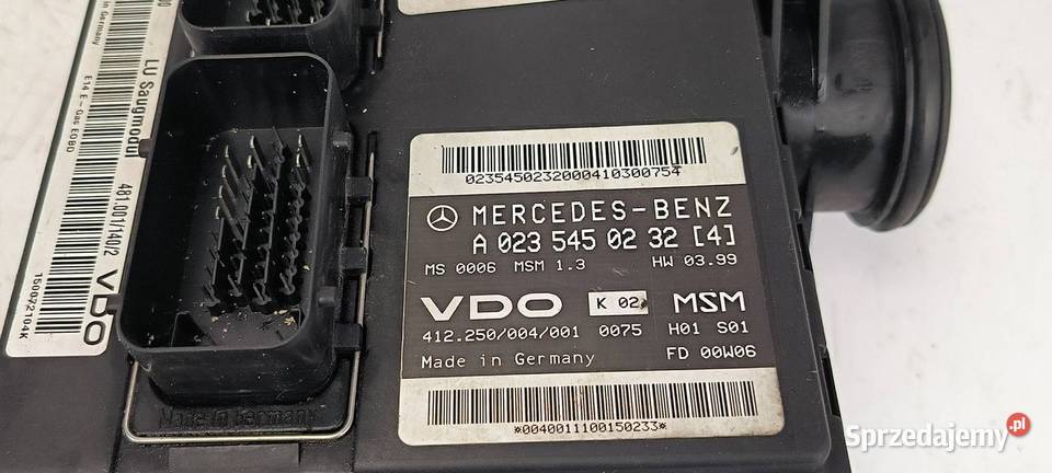 KOMPUTER MERCEDES BENZ A 140 A1661401700 kujawsko-pomorskie Lipno