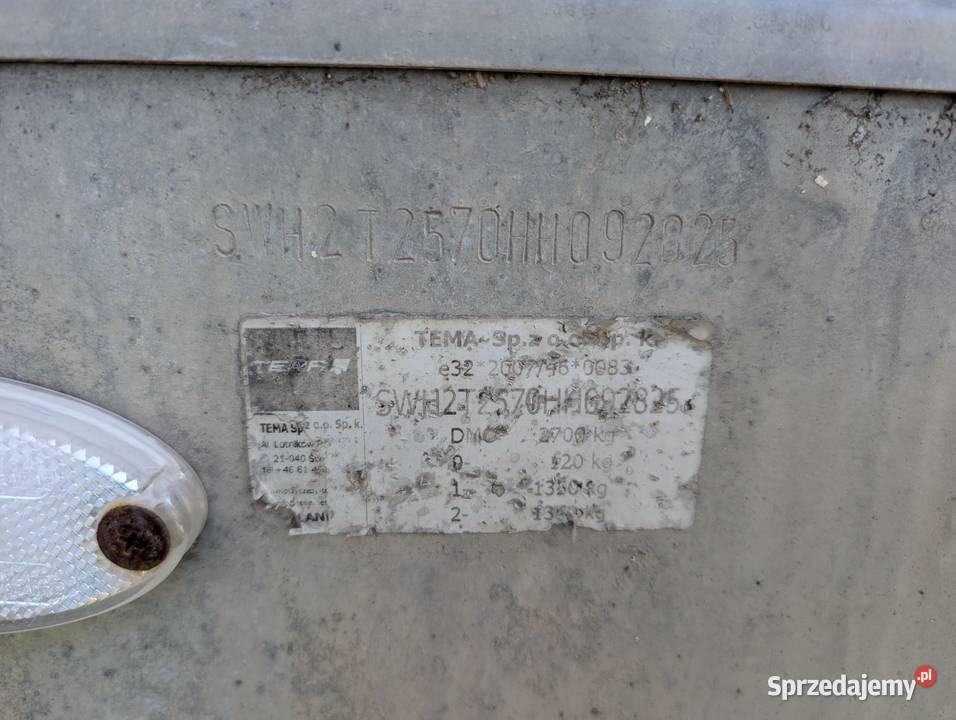 Przyczepa 2 osiowa 2017 Cieszyn