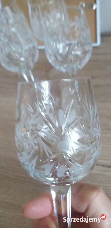 Kryształowe kieliszki prl łódzkie sprzedam