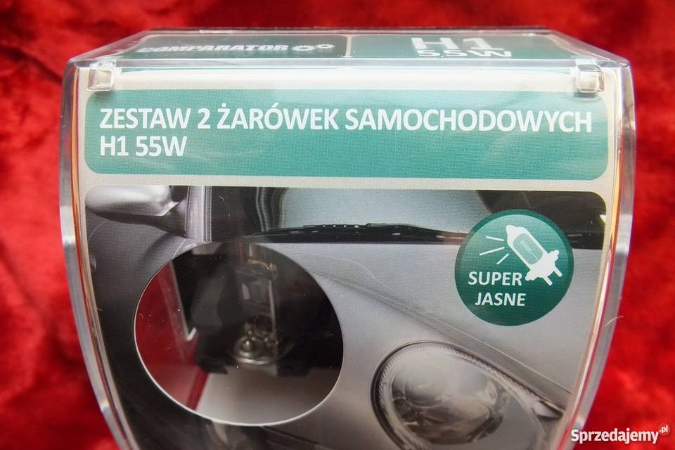 2 żarówek samochodowych Light H1 55W JASNE Żary